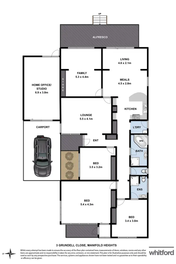 Floorplan of Homely house listing, 3 Grundell Close, Manifold Heights VIC 3218