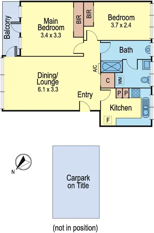 Floorplan of Homely apartment listing, 6/74 Marshall Street, Ivanhoe VIC 3079