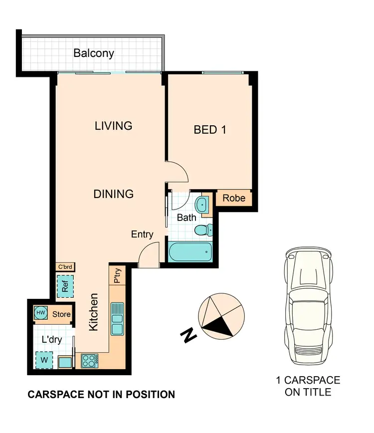Floorplan of Homely apartment listing, 1009/80 Clarendon Street, Southbank VIC 3006