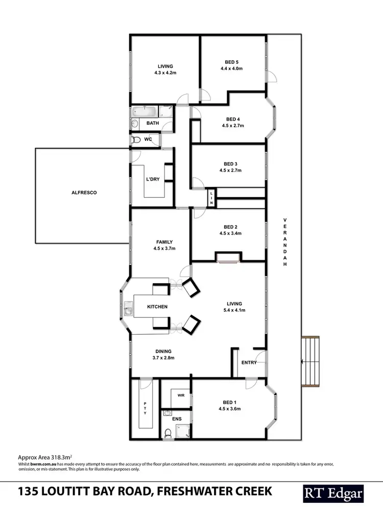 Floorplan of Homely rural property listing, 135 Loutitt Bay Road, Freshwater Creek VIC 3217