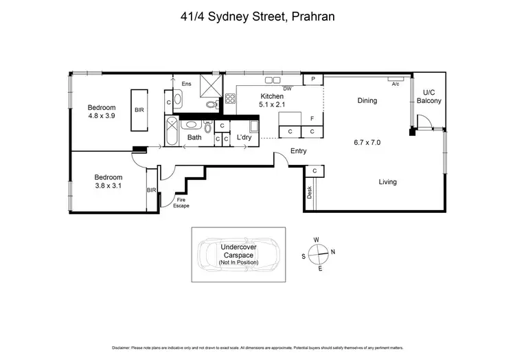 Floorplan of Homely apartment listing, 41/4 Sydney Street, Prahran VIC 3181
