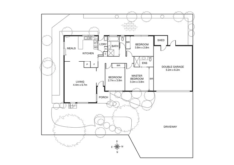 Floorplan of Homely unit listing, 1 & 2 /10 Lucas Street, Brighton East VIC 3187
