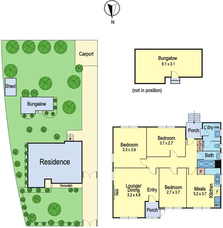 Floorplan of Homely house listing, 12 Burns Court, Heidelberg Heights VIC 3081