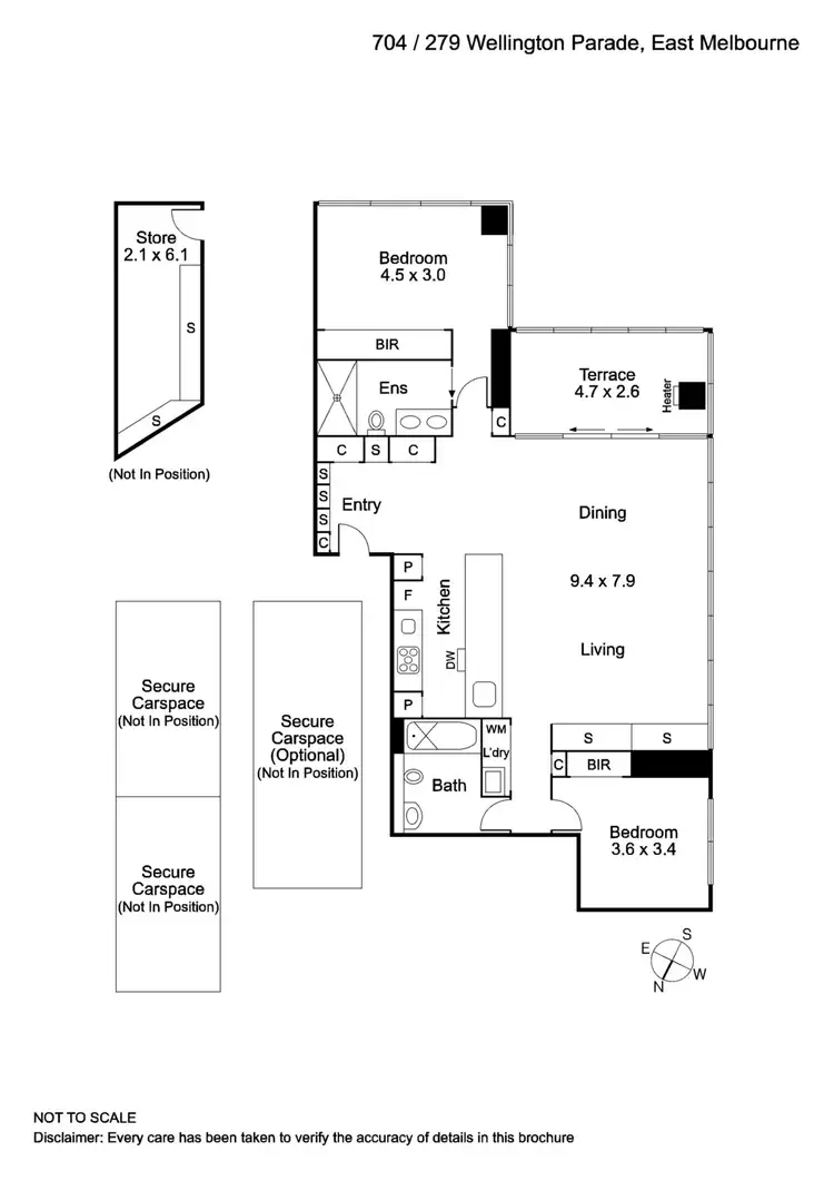 Floorplan of Homely apartment listing, 704/279 Wellington Parade South, East Melbourne VIC 3002