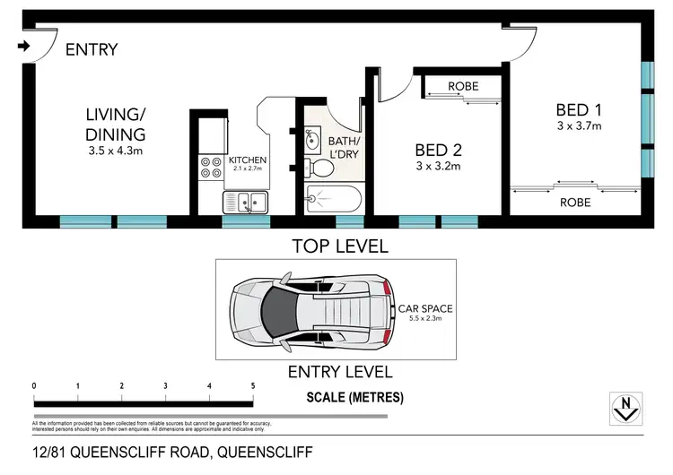 Floorplan of Homely apartment listing, 12/81 Queenscliff Road, Queenscliff NSW 2096