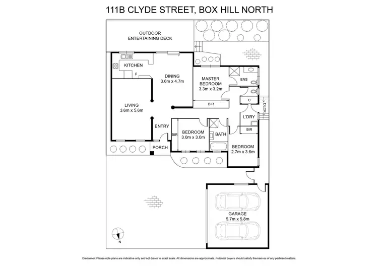 Floorplan of Homely unit listing, 111B Clyde Street, Box Hill North VIC 3129