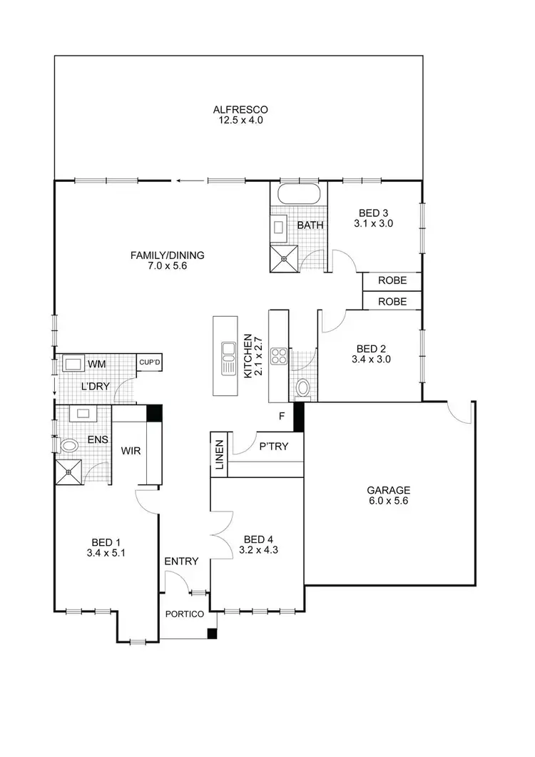 Floorplan of Homely house listing, 11 Prospect Place, Wallan VIC 3756