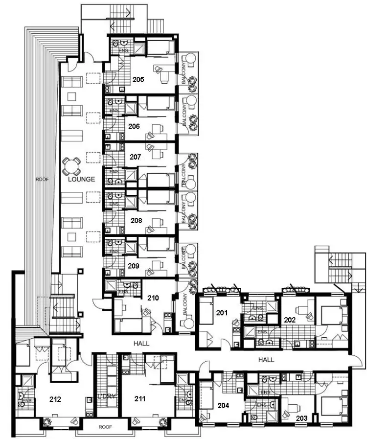 Floorplan of Homely apartment listing, 204/1-5 Donald Street, Prahran VIC 3181