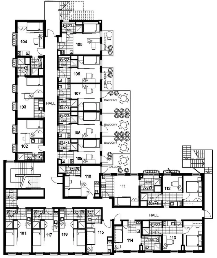 Floorplan of Homely apartment listing, 111/1-5 Donald Street, Prahran VIC 3181