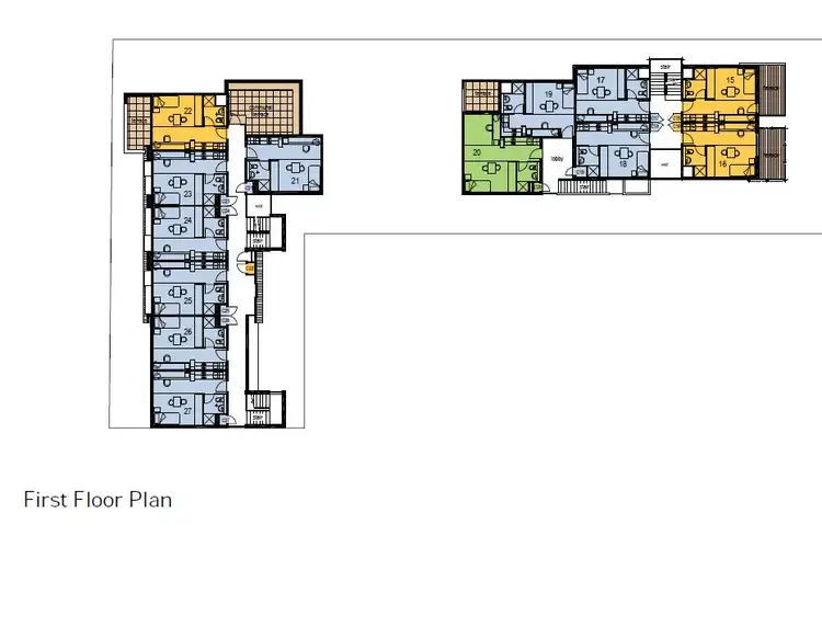 Floorplan of Homely studio listing, 23/234 Warrigal Road, Camberwell VIC 3124