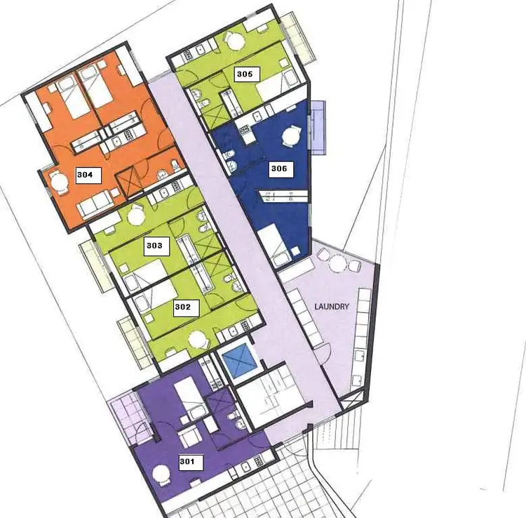 Floorplan of Homely apartment listing, 301/903 Dandenong Road, Malvern East VIC 3145