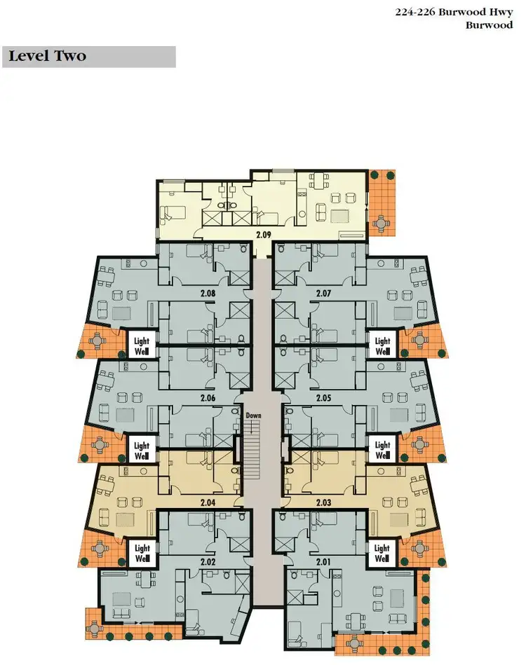 Floorplan of Homely apartment listing, 209/224 Burwood Highway, Burwood VIC 3125