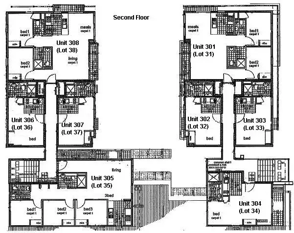 Floorplan of Homely apartment listing, 307/308 Burwood Highway, Burwood VIC 3125