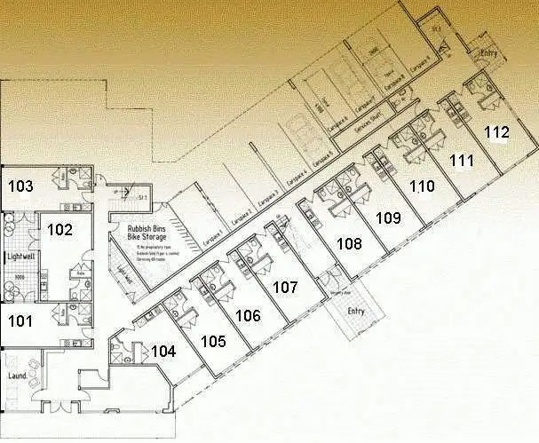 Floorplan of Homely studio listing, 213/133 Droop Street, Footscray VIC 3011