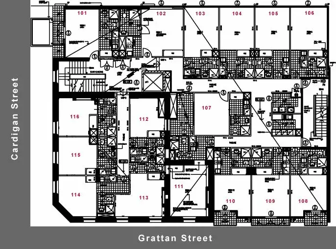 Floorplan of Homely apartment listing, 304/255 Cardigan Street, Carlton VIC 3053