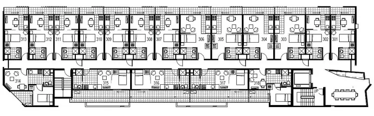 Floorplan of Homely apartment listing, 312/6 John Street, Box Hill VIC 3128