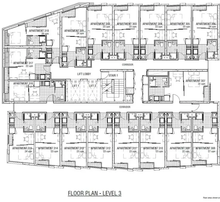 Floorplan of Homely apartment listing, 306/131 Pelham Street, Carlton VIC 3053