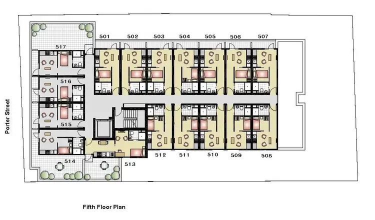 Floorplan of Homely apartment listing, 502/42 Porter Street, Prahran VIC 3181