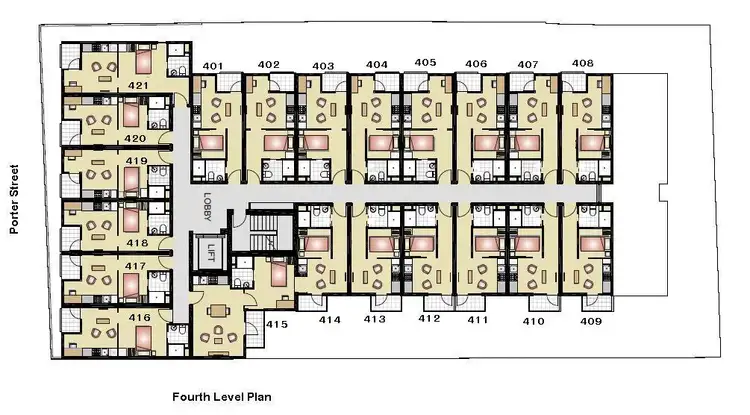Floorplan of Homely apartment listing, 403/42 Porter Street, Prahran VIC 3181
