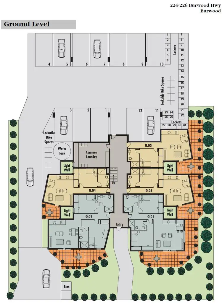 Floorplan of Homely apartment listing, G04/224 Burwood Highway, Burwood VIC 3125
