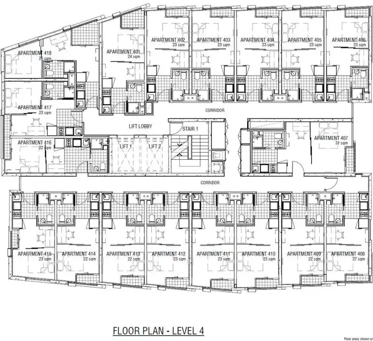 Floorplan of Homely apartment listing, 407/131 Pelham Street, Carlton VIC 3053
