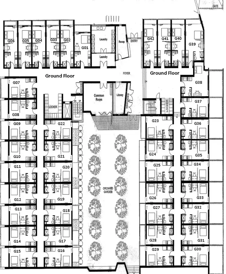 Floorplan of Homely apartment listing, G01/386 Burwood Highway, Burwood VIC 3125