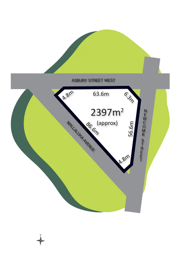 Floorplan of Homely land listing, 12 Newcomb Street, Ocean Grove VIC 3226