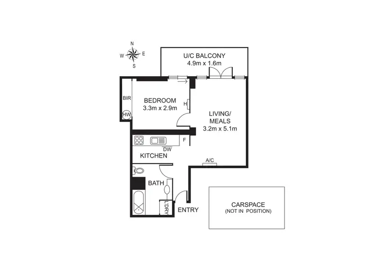 Floorplan of Homely apartment listing, 32/52 Darling Street, South Yarra VIC 3141