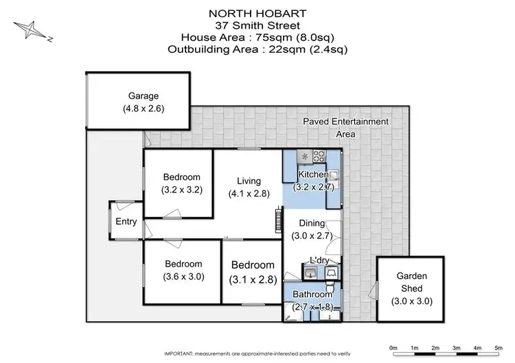 Floorplan of Homely house listing, 37 Smith Street, North Hobart TAS 7000