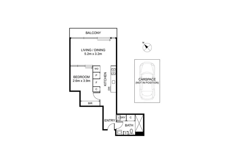Floorplan of Homely apartment listing, 302/63-69 Rouse Street, Port Melbourne VIC 3207