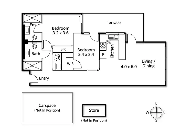 Floorplan of Homely apartment listing, 309/216 Rouse Street, Port Melbourne VIC 3207