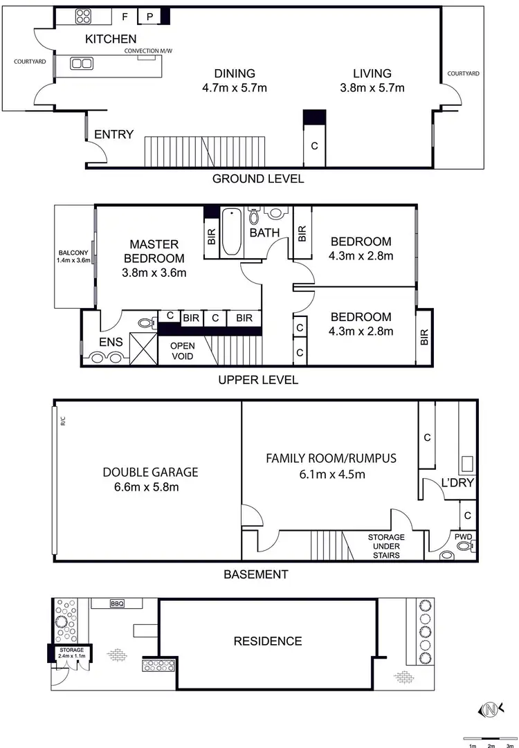 Floorplan of Homely townhouse listing, 18/4 Gascoyne Street, Canterbury VIC 3126