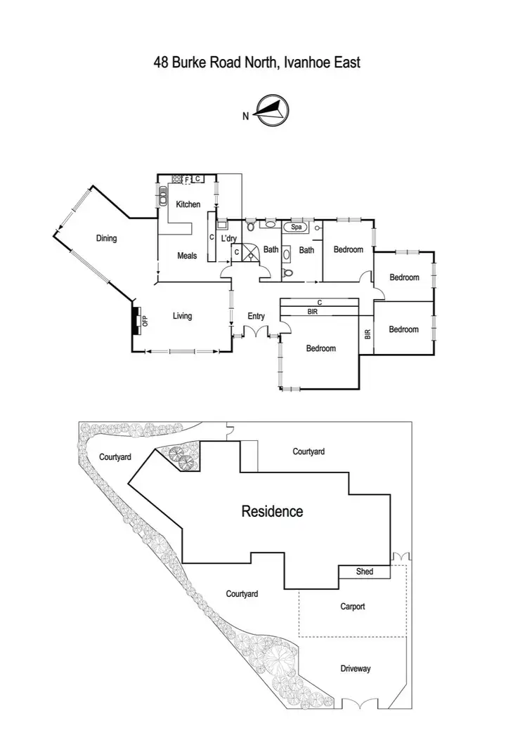 Floorplan of Homely house listing, 48 Burke Road North, Ivanhoe East VIC 3079