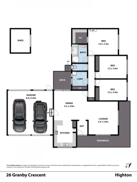 Floorplan of Homely house listing, 26 Granby Crescent, Highton VIC 3216
