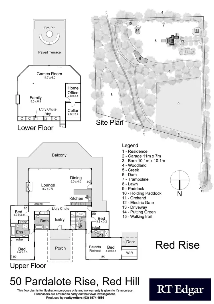 Floorplan of Homely house listing, 50 Pardalote Rise, Red Hill VIC 3937