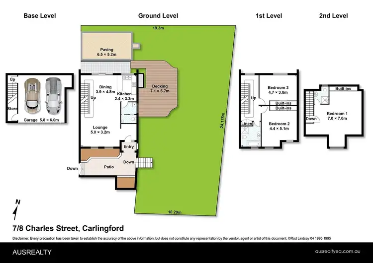 Floorplan of Homely townhouse listing, 7/8 Charles Street, Carlingford NSW 2118
