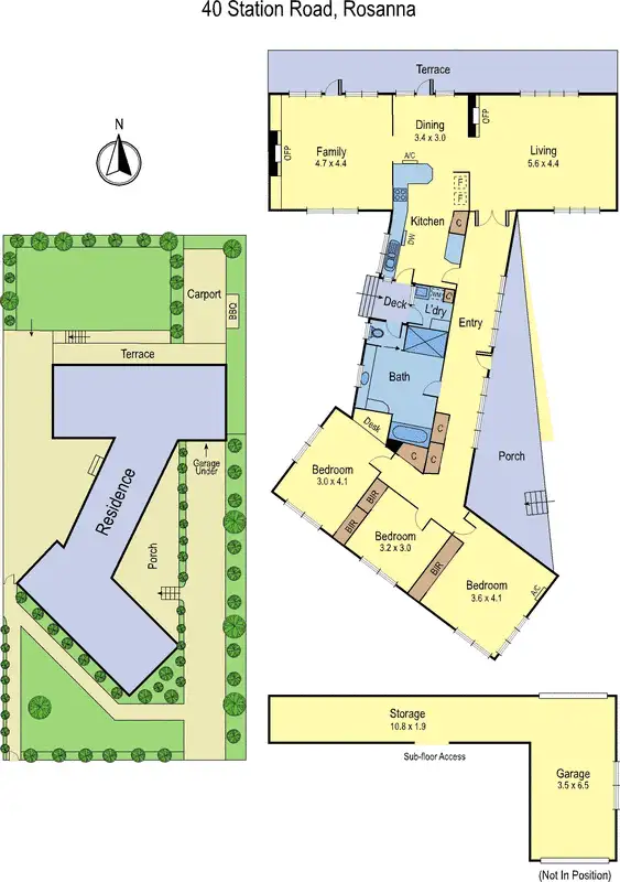 Floorplan of Homely house listing, 40 Station Road, Rosanna VIC 3084
