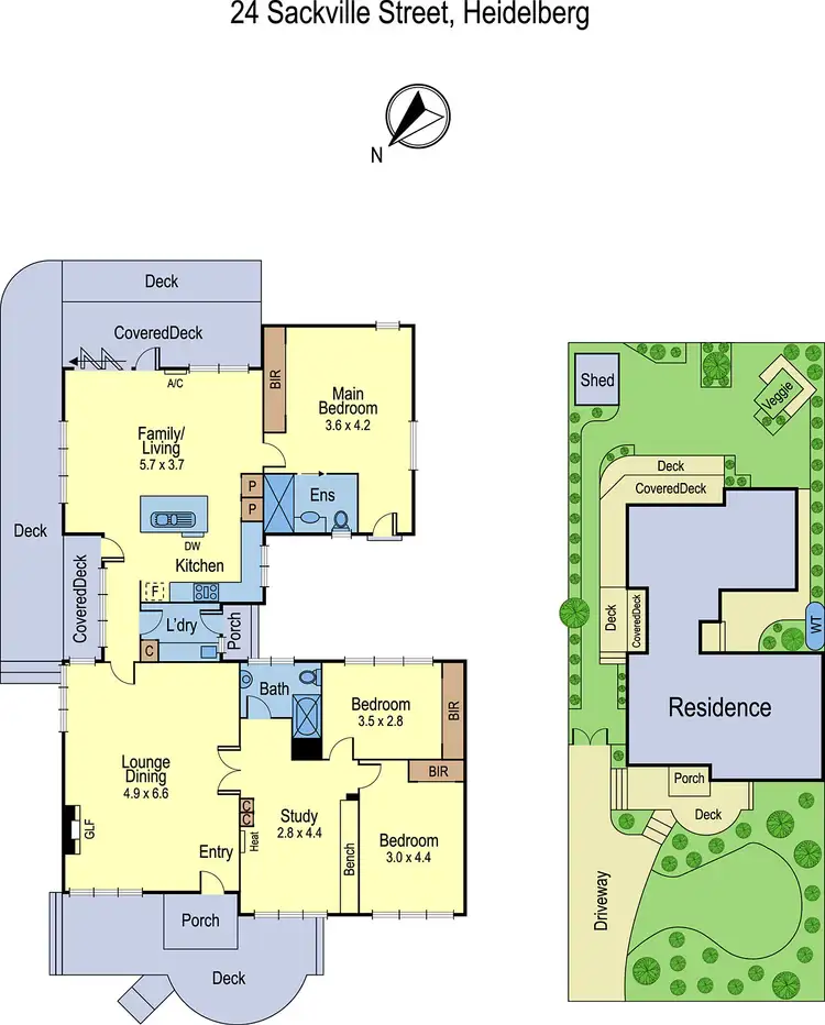 Floorplan of Homely house listing, 24 Sackville Street, Heidelberg Heights VIC 3081