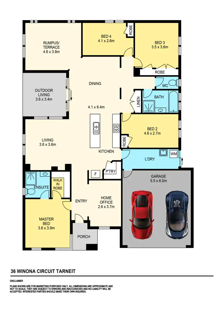 Floorplan of Homely house listing, 36 Winona Circuit, Tarneit VIC 3029
