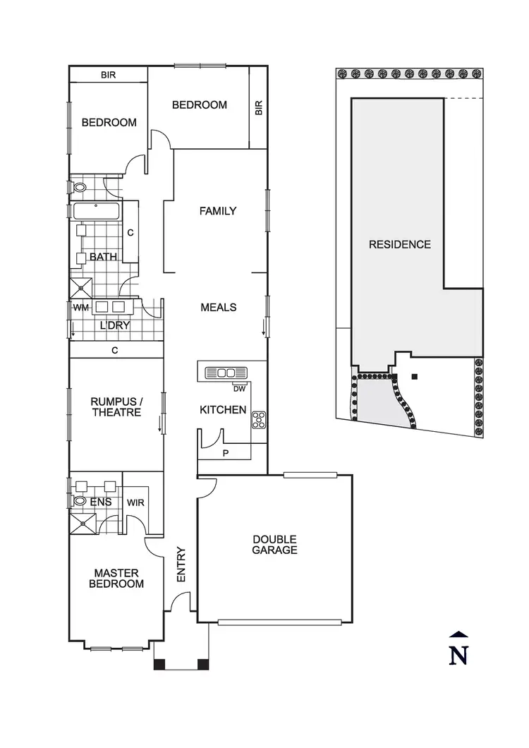 Floorplan of Homely house listing, 57 Craigmoor Crescent, Mernda VIC 3754