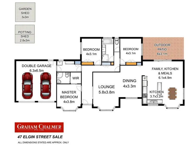 Floorplan of Homely house listing, 47 Elgin Street, Sale VIC 3850