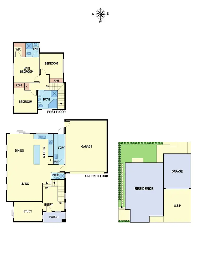 Floorplan of Homely townhouse listing, 2/95 Lyon Road, Viewbank VIC 3084