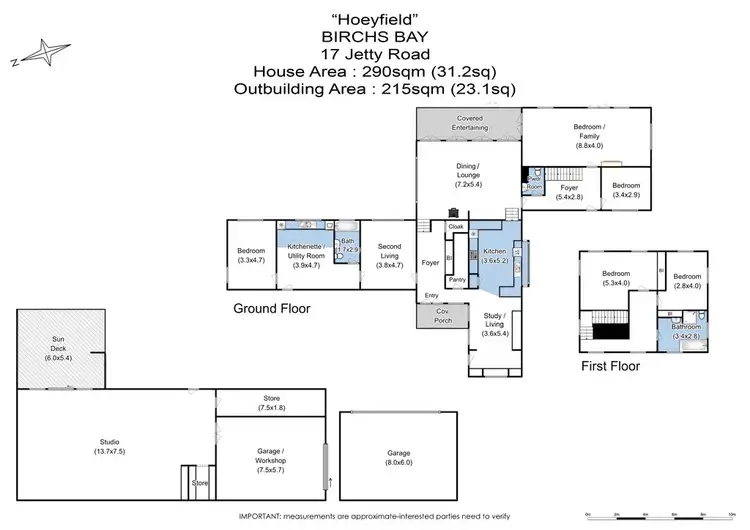 Floorplan of Homely house listing, 17 Jetty Road, Birchs Bay TAS 7162