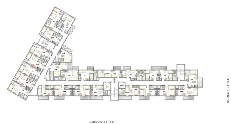 Floorplan of Homely apartment listing, 308/5 Dudley Street, Caulfield East VIC 3145