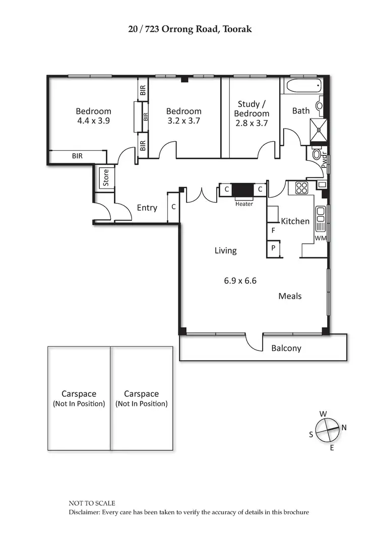 Floorplan of Homely apartment listing, 20/723 Orrong Road, Toorak VIC 3142