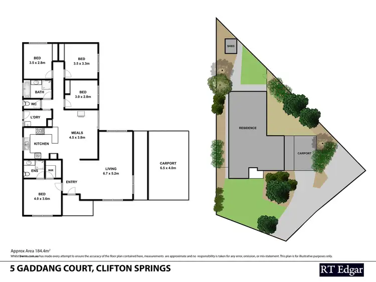 Floorplan of Homely house listing, 5 Gaddang Court, Clifton Springs VIC 3222