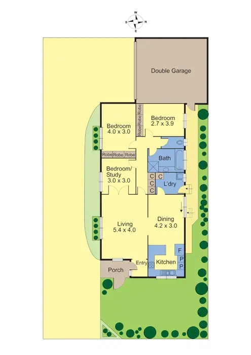 Floorplan of Homely unit listing, 1/166 Surrey Road, Blackburn VIC 3130