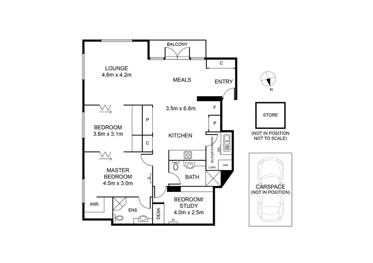 Floorplan of Homely apartment listing, 101/65 Beach Street, Port Melbourne VIC 3207