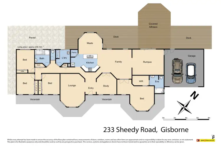 Floorplan of Homely house listing, 233 Sheedy Road, Gisborne VIC 3437