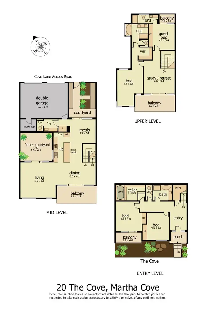 Floorplan of Homely house listing, 20 The Cove, Safety Beach VIC 3936